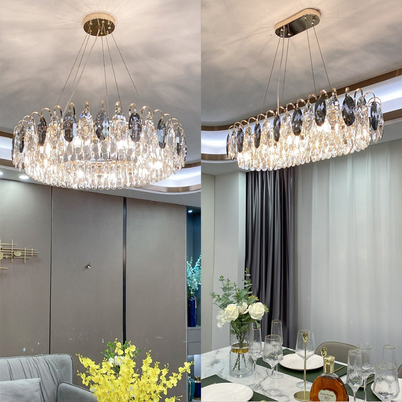 CrystalGlow - Modern K9 Crystal Chandelier