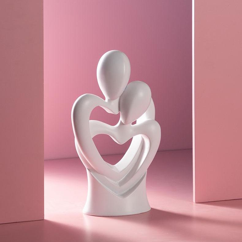 LoveriQ - Elegant Abstract Home Decor Sculpture in High-Quality Resin-4