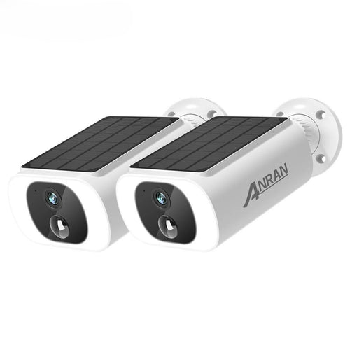 2K Outdoor Wireless Solar Security Camera with Color Night Vision & PIR Detection