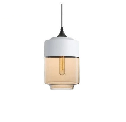 Lumiéra - Japandi Glass and Wood Pendant Light