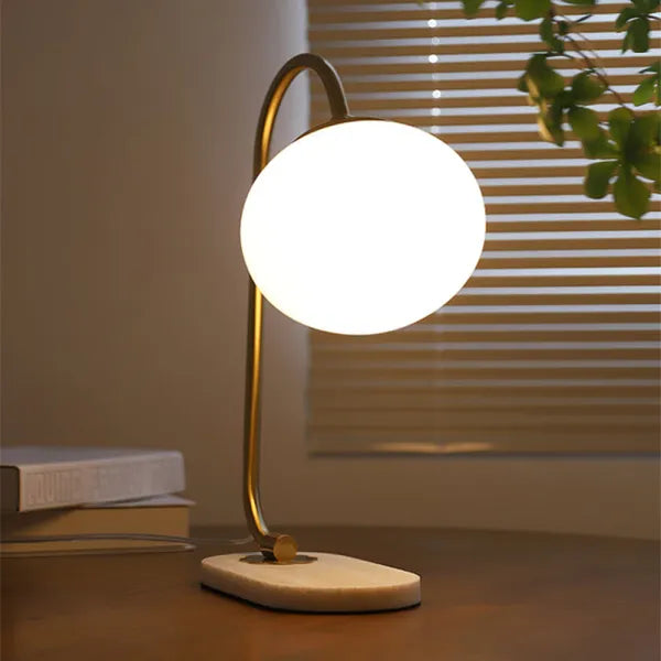 Lumière - Modern Glass and Metal Table Lamp