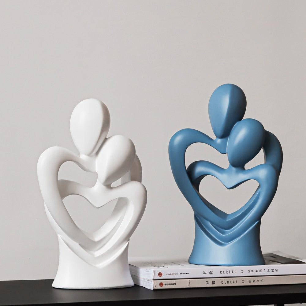LoveriQ - Elegant Abstract Home Decor Sculpture in High-Quality Resin-6