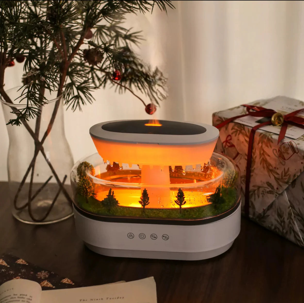 AquaFlow - Stylish and Efficient Rainfall Humidifier