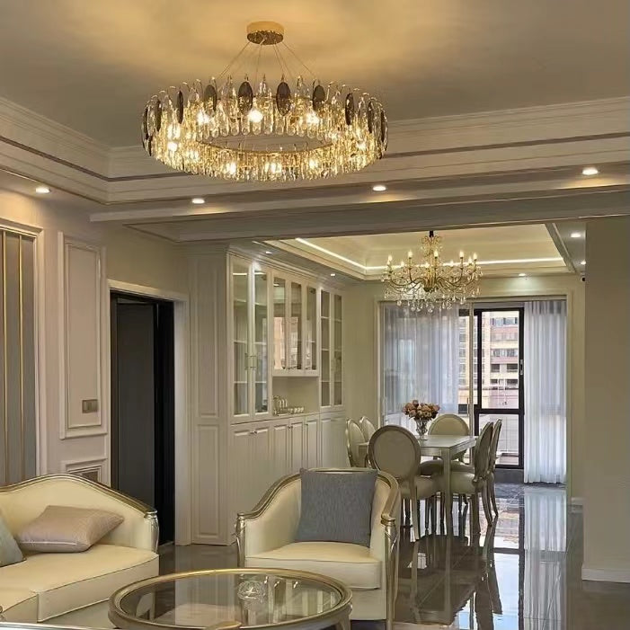 CrystalGlow - Modern K9 Crystal Chandelier