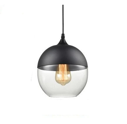 Lumiéra - Japandi Glass and Wood Pendant Light