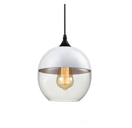 Lumiéra - Japandi Glass and Wood Pendant Light