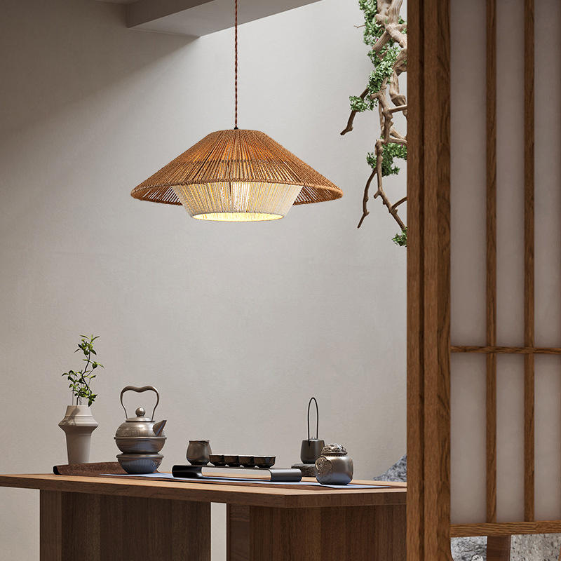 Lumiéra - Japandi Wicker Pendant Light