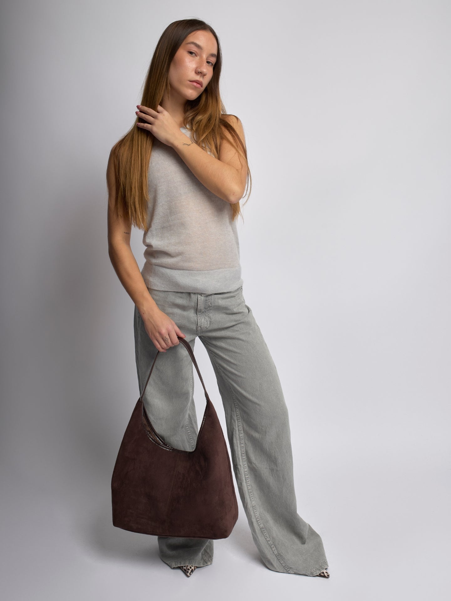 Sienna Luxe – Versatile Suede Leather Tote Bag