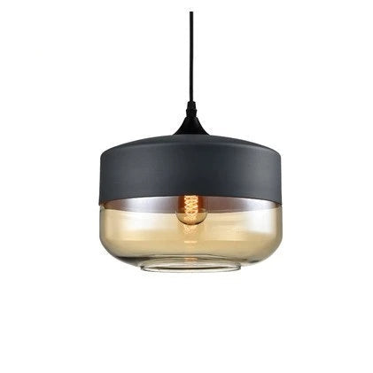 Lumiéra - Japandi Glass and Wood Pendant Light