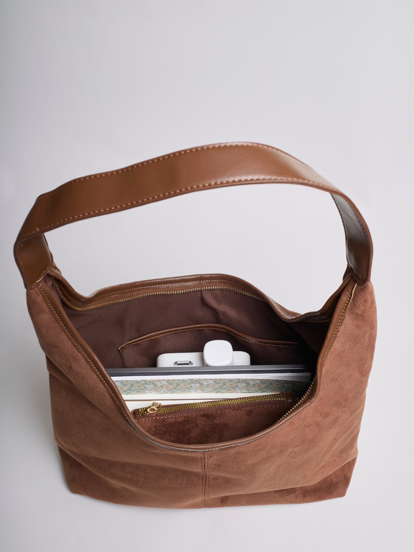 Sienna Luxe – Versatile Suede Leather Tote Bag