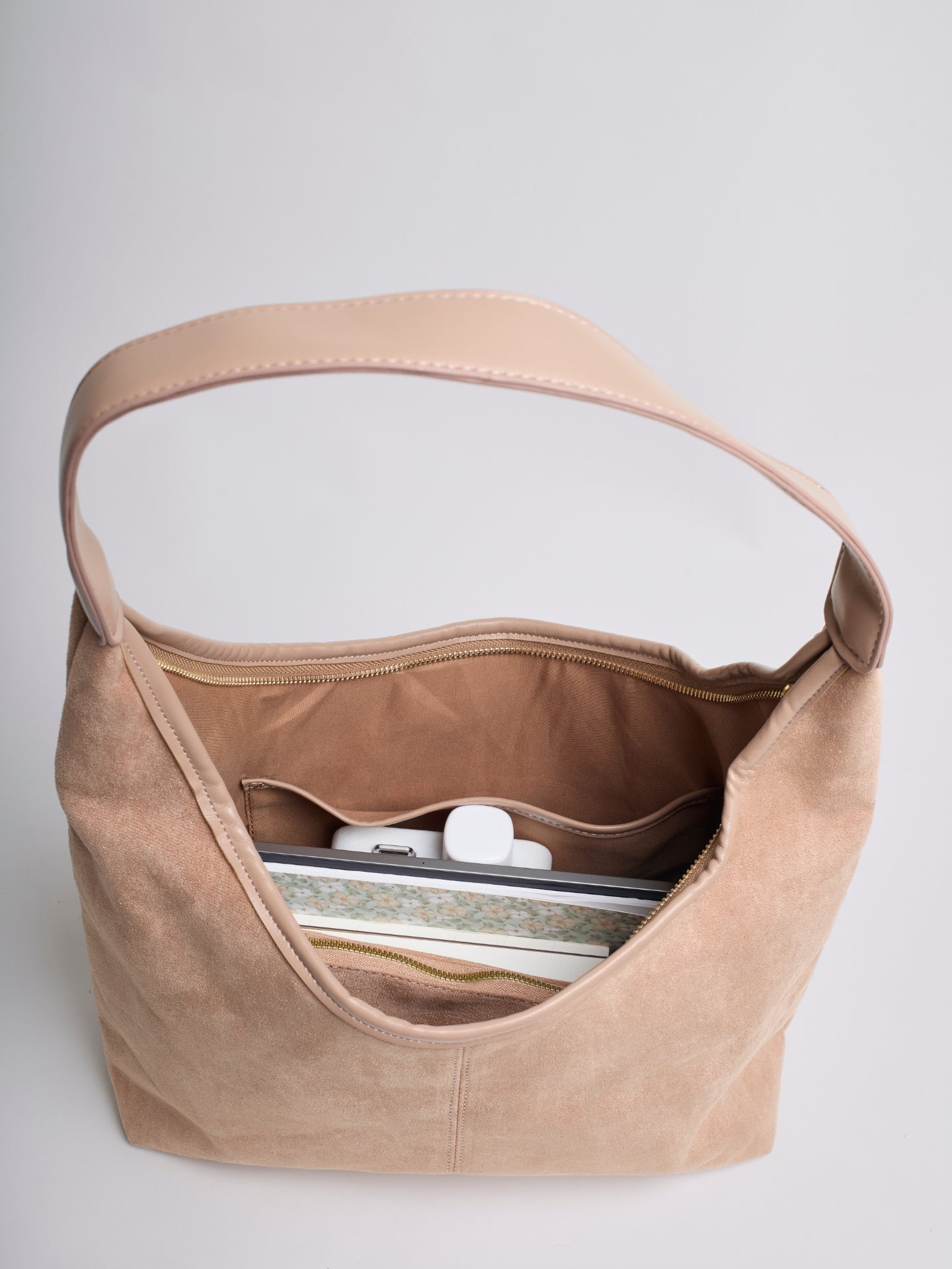 Sienna Luxe – Versatile Suede Leather Tote Bag