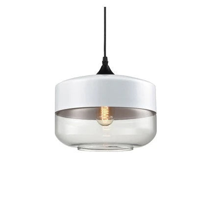 Lumiéra - Japandi Glass and Wood Pendant Light