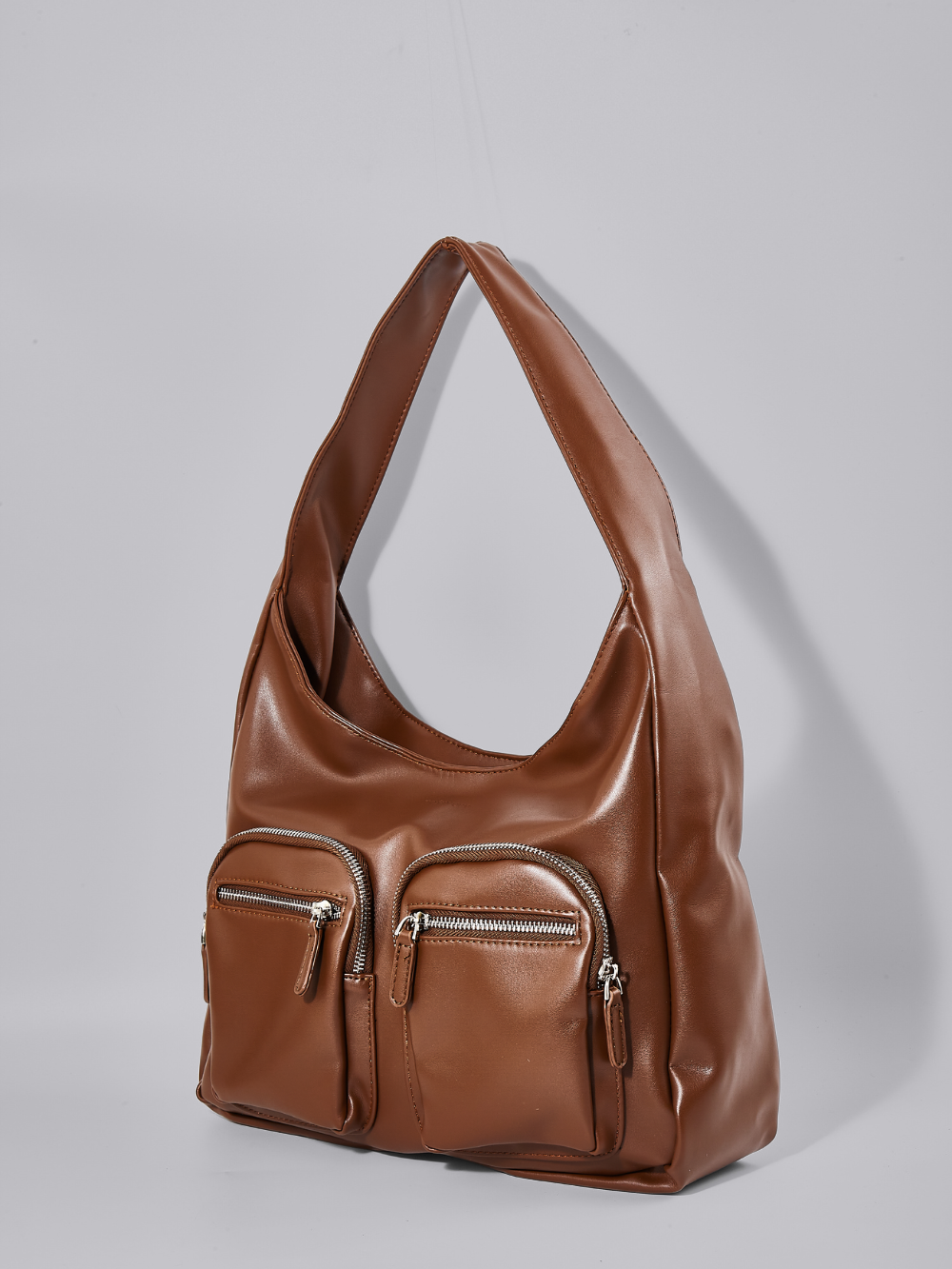Vera – Vegan Leather Shoulder Bag with Dual Pockets