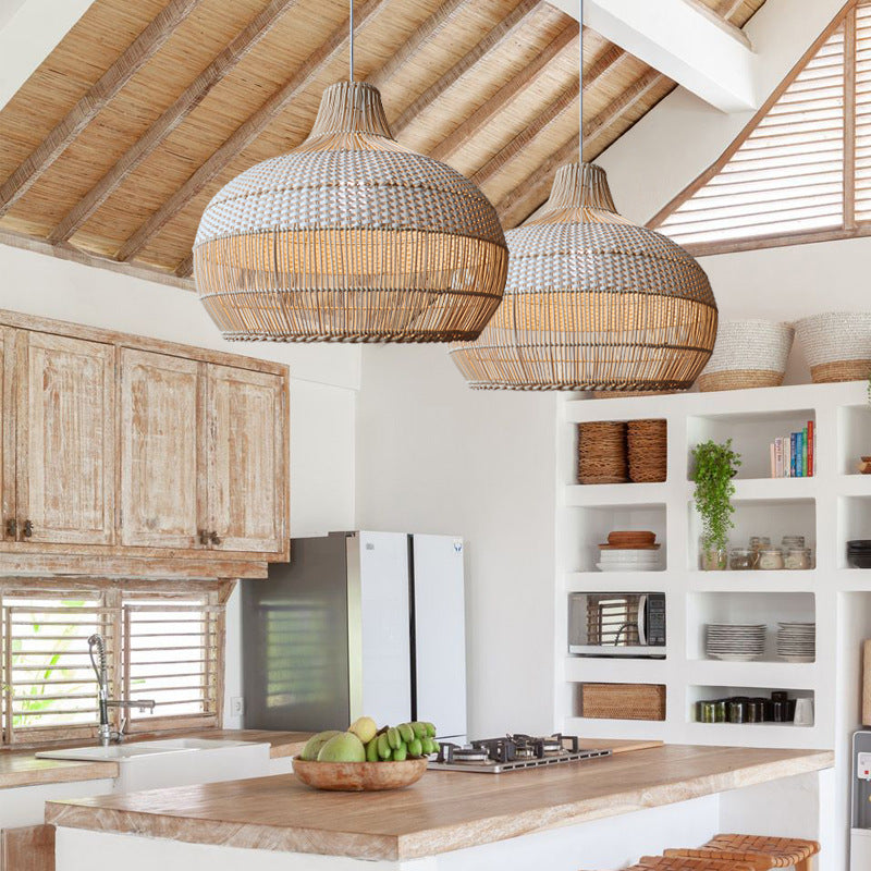 Lumiéra - Handwoven Rattan Pendant Light