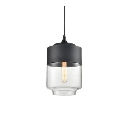 Lumiéra - Japandi Glass and Wood Pendant Light