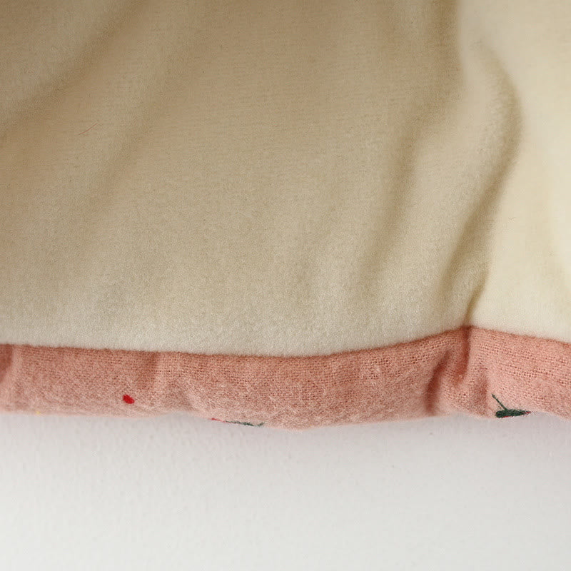 StrawberrySnuggle - Adorable Strawberry Quilted Baby Jacket/Coat