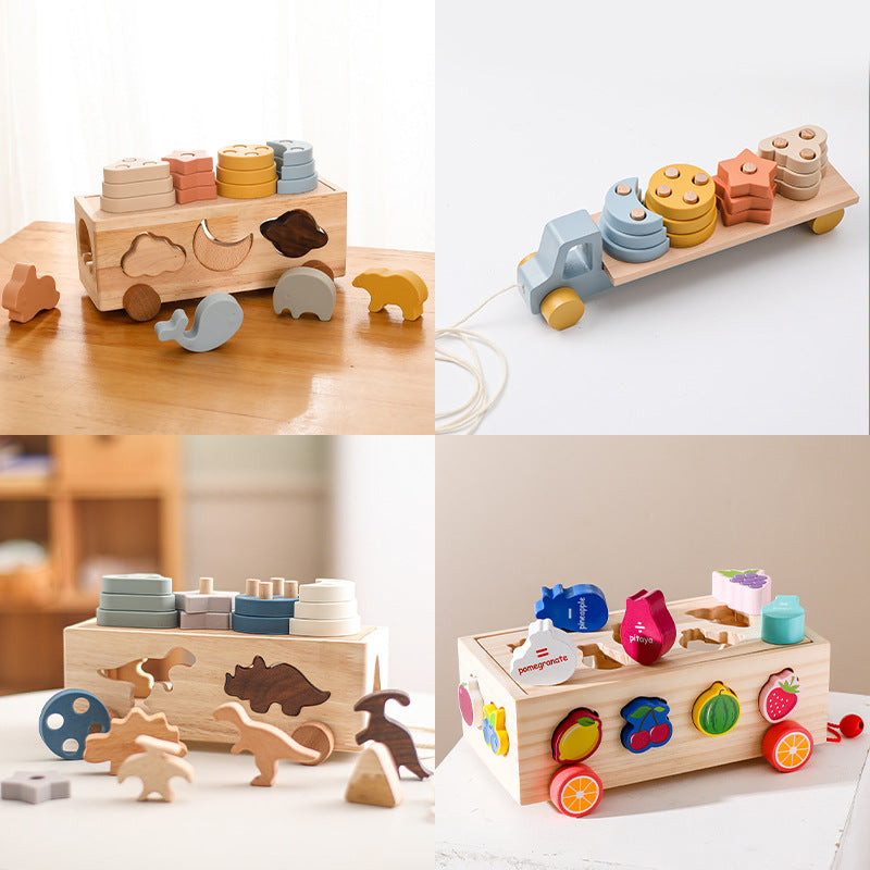 NurtureNest – Wooden Baby Learning Blocks