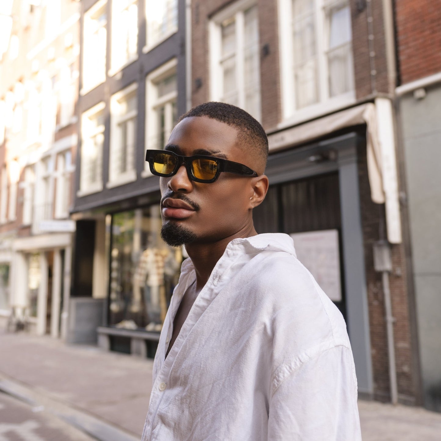 SEMBO Architectural Inspired Eyewear - Square Lens Glasses Frames-4