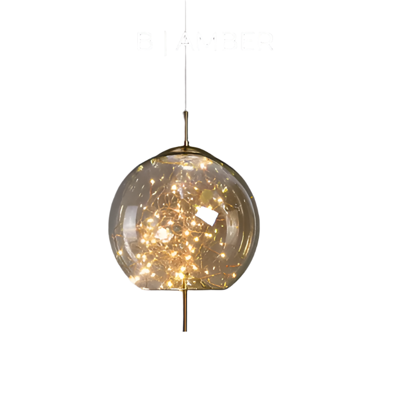 LumaGlow - Exquisite Brown Glass Pendant Light