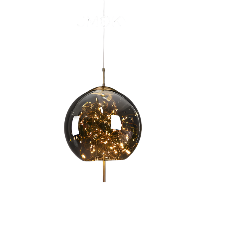 LumaGlow - Exquisite Brown Glass Pendant Light