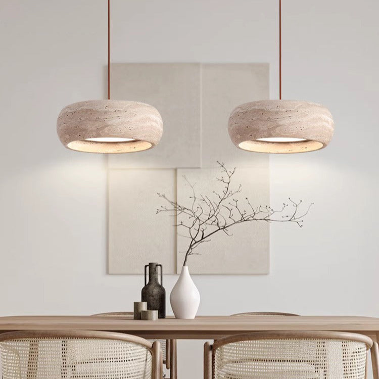 StoneGlow - Modern LED Pendant Light with Stone Design
