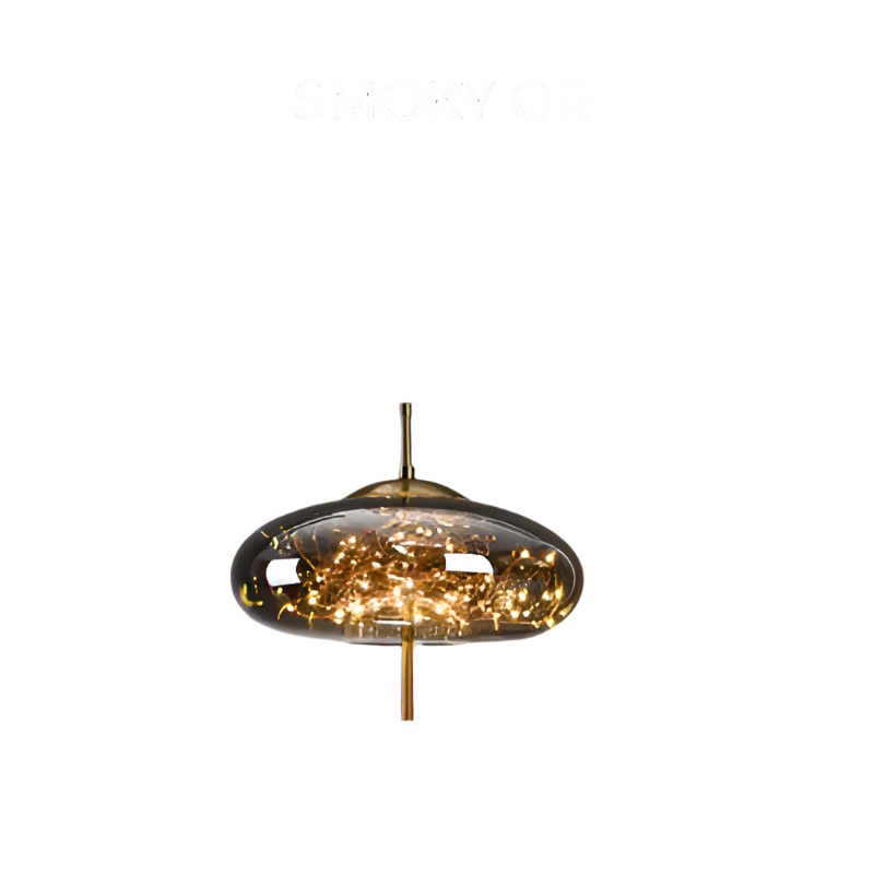 LumaGlow - Exquisite Brown Glass Pendant Light