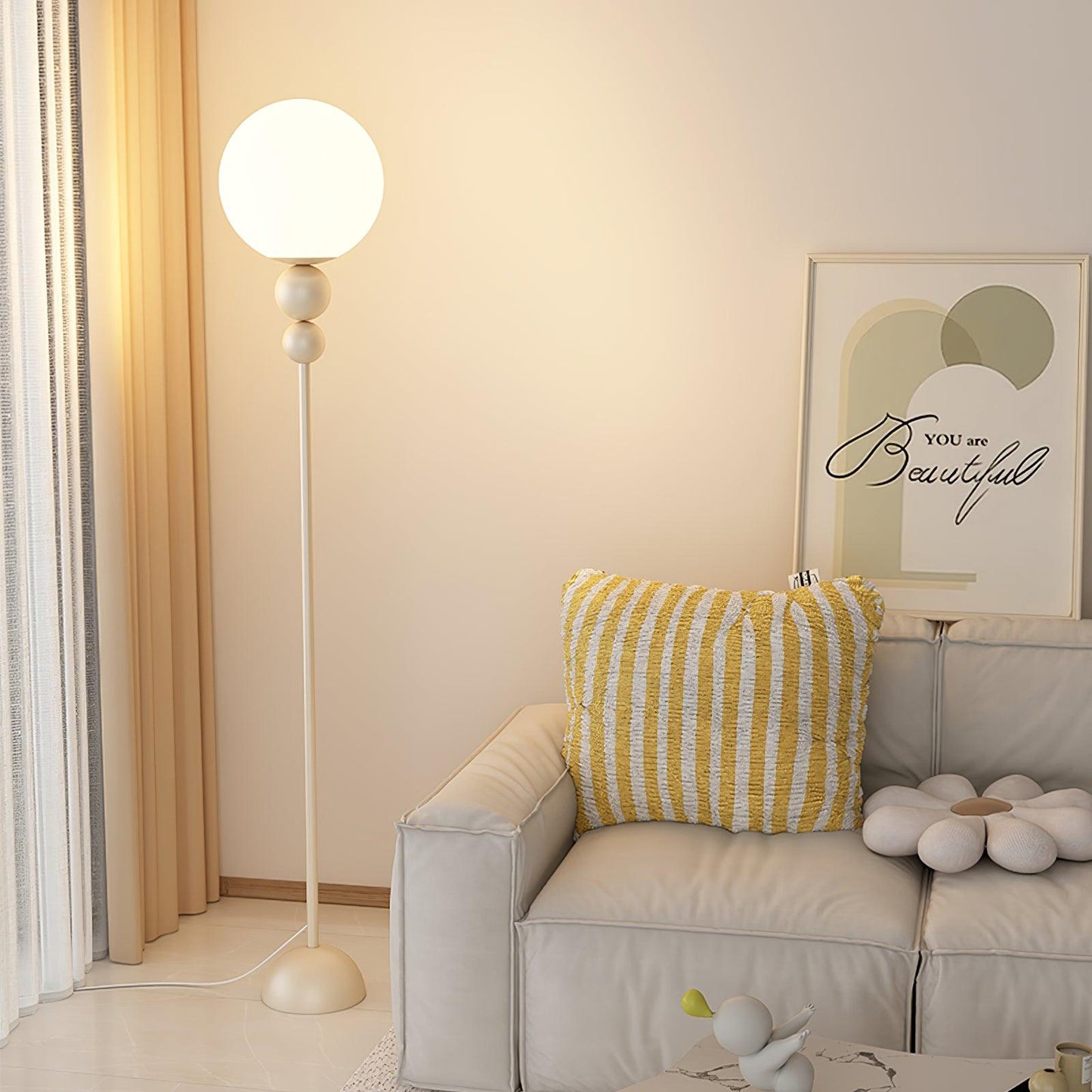 ClaraGlow - Modern LED Floor Lamp