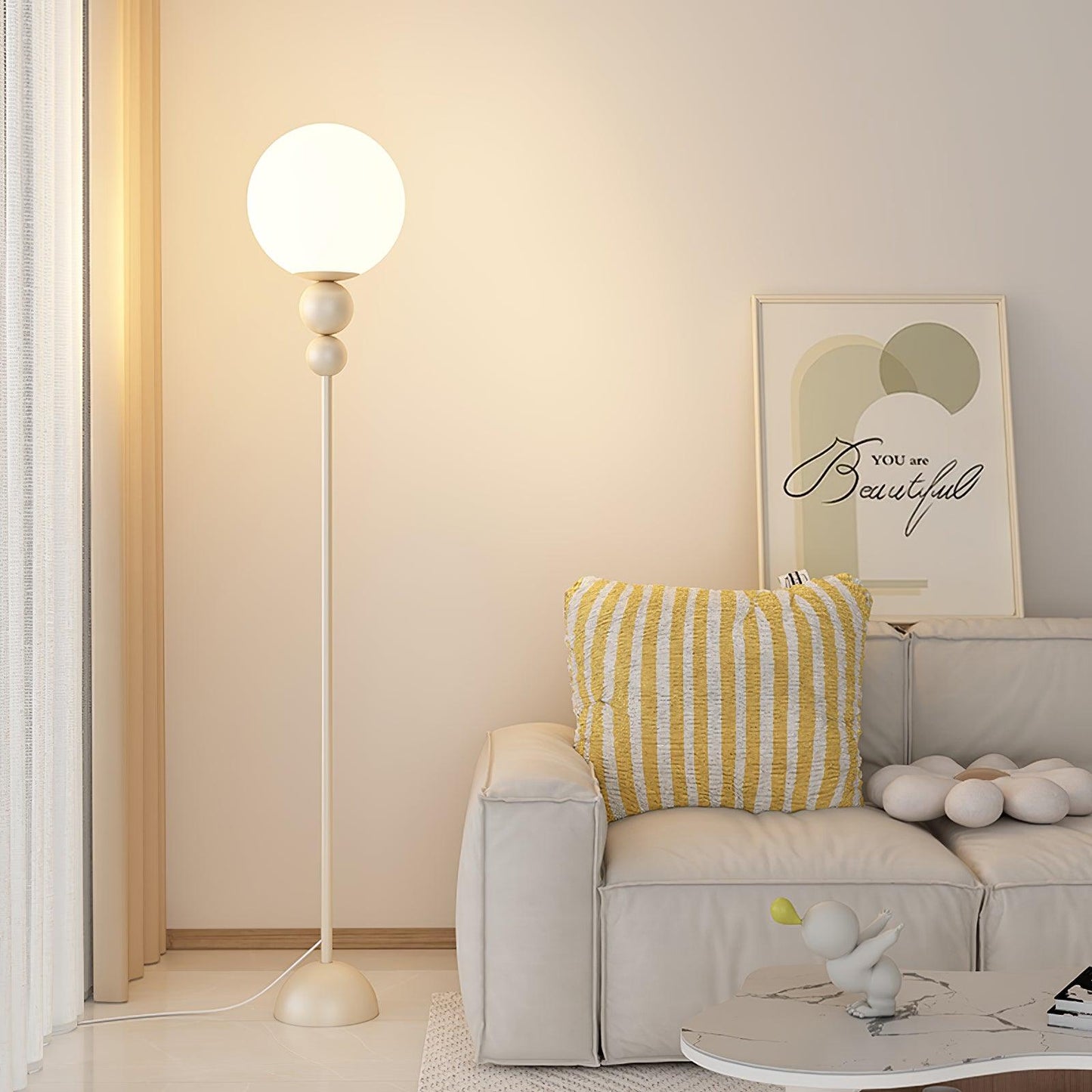 ClaraGlow - Modern LED Floor Lamp