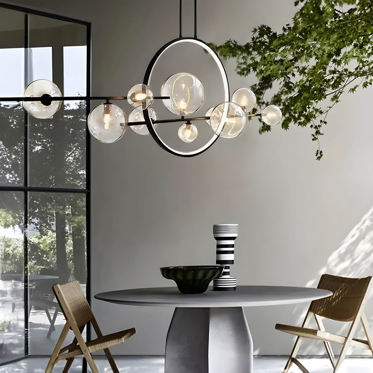 LumaSphere - Elegant Glass Ball Chandelier