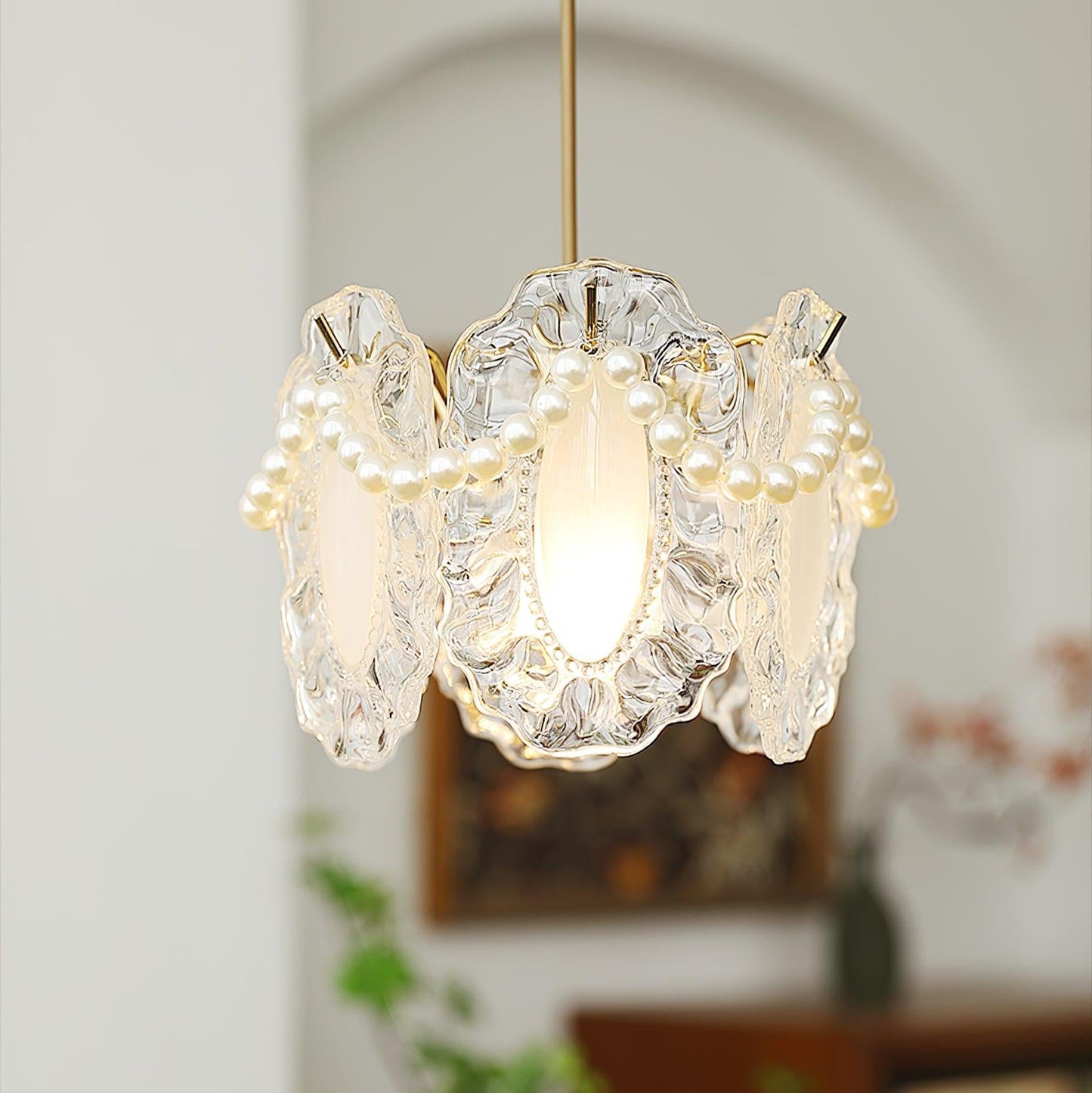 Lumiéra - Floral Glass Pendant Light