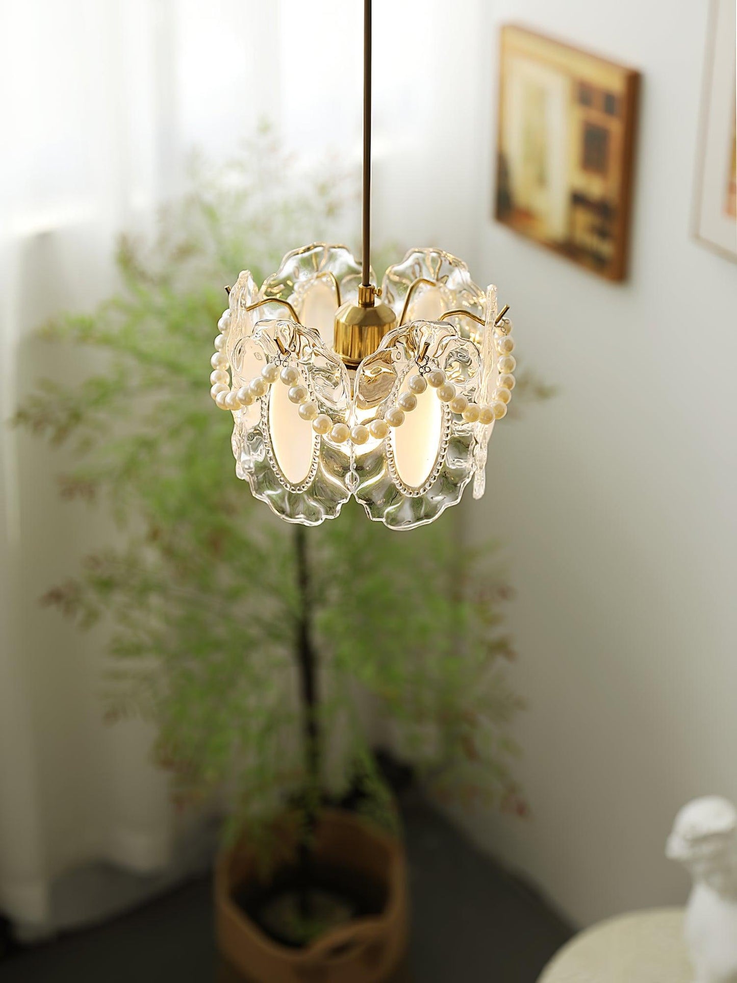 Lumiéra - Floral Glass Pendant Light