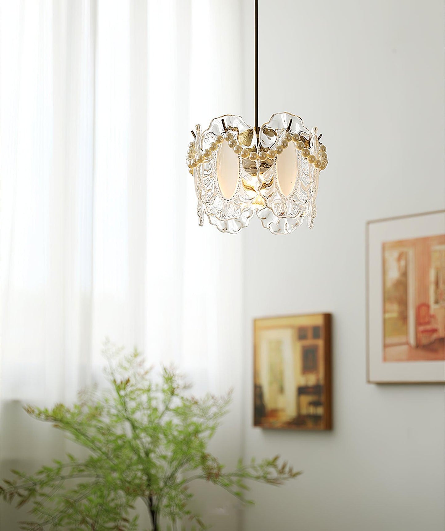 Lumiéra - Floral Glass Pendant Light