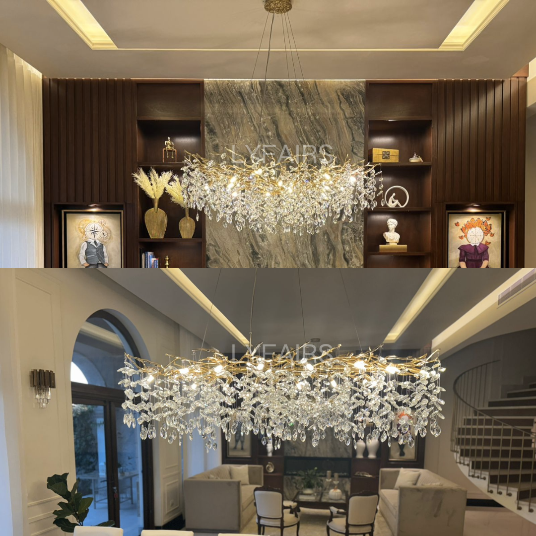 Lumiéra - French-Inspired Crystal Branch Chandelier