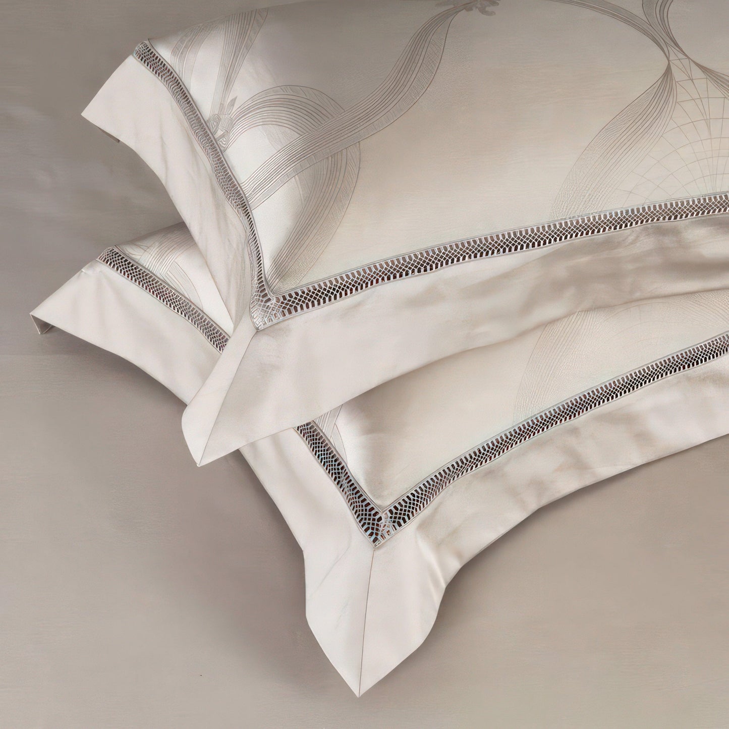 Vintage Jacquard - Luxurious 1000 Thread Count Bedding Set with Duvet Covers-2