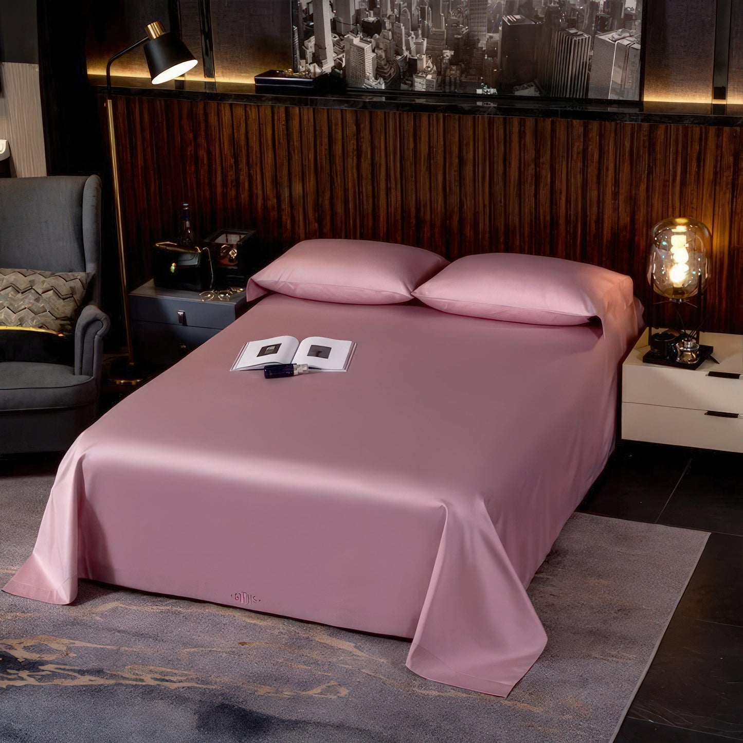 Luxurious 600 Thread Count Egyptian Cotton Bedding Set with Duvet Covers and Pillowcases-4