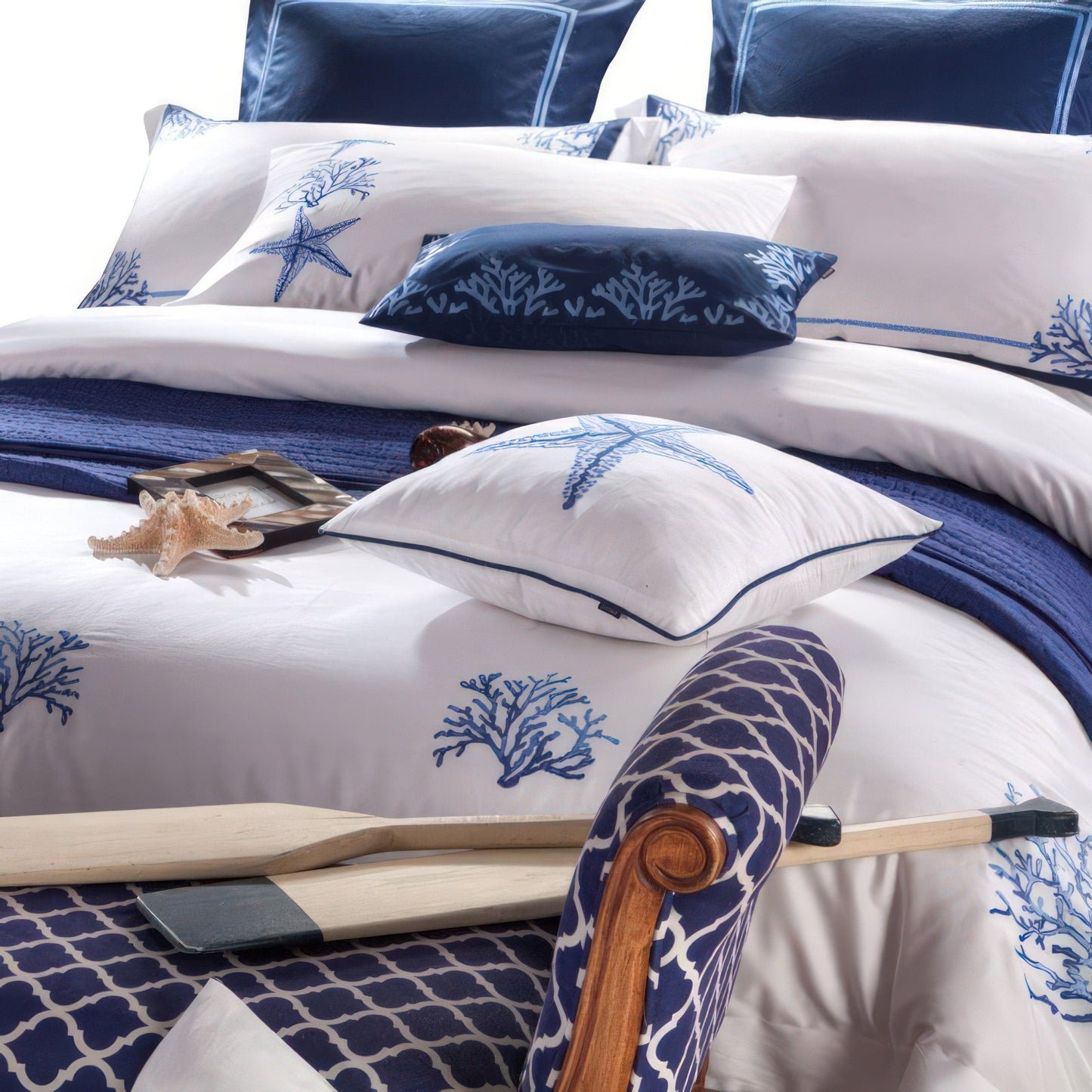 600 Thread Count Egyptian Cotton Bedding Set with Duvet Covers & Pillowcases-3