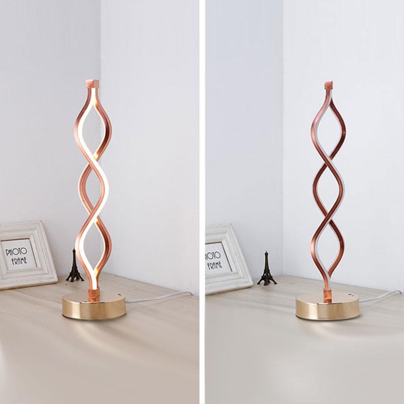 VinkaLine - Minimalist LED Table Lamp for Bedroom & Living Room Decor-2