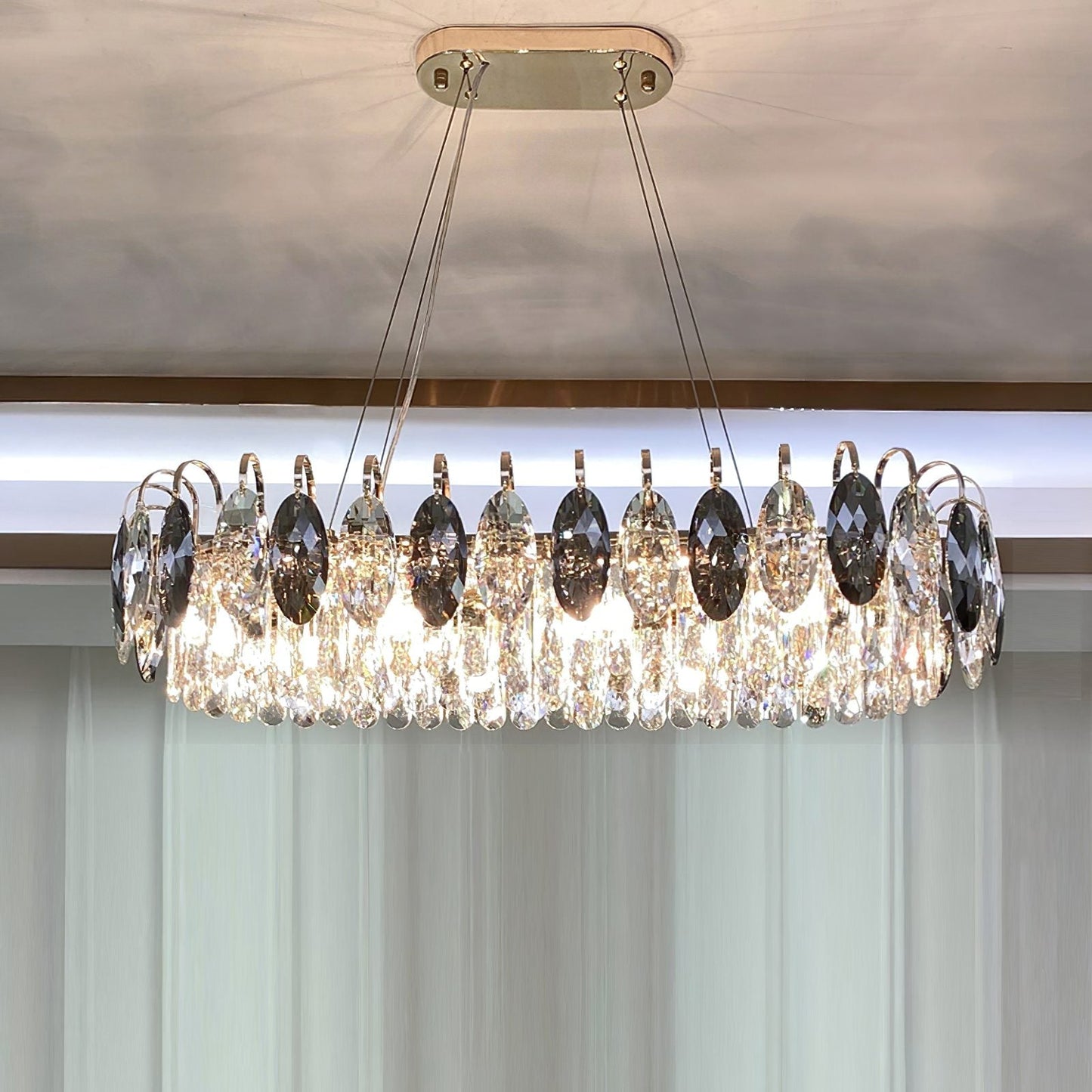 CrystalGlow - Modern K9 Crystal Chandelier