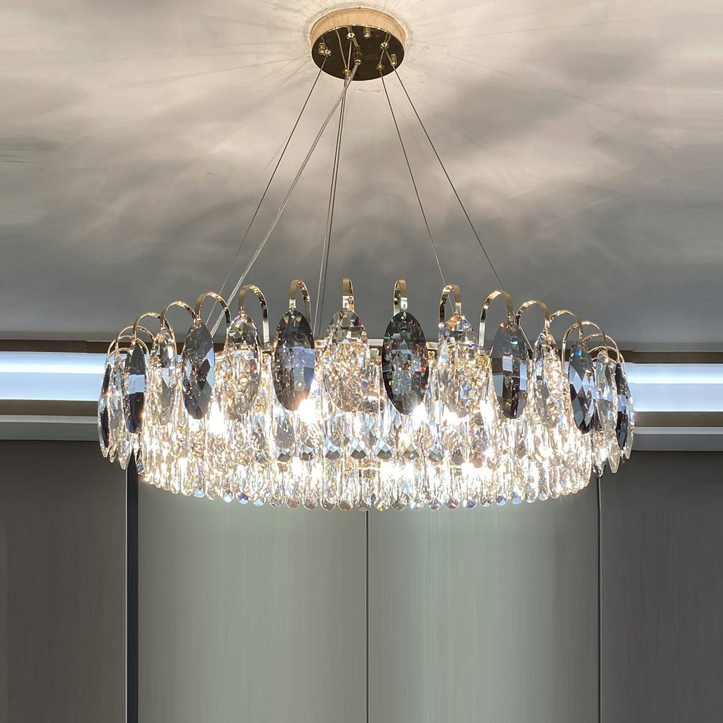 CrystalGlow - Modern K9 Crystal Chandelier