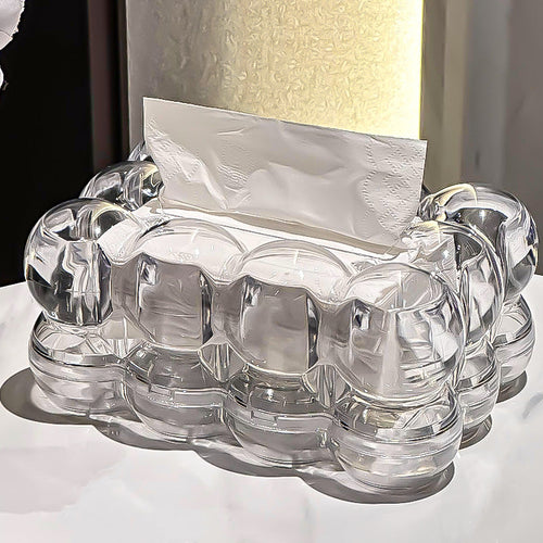 Auraform - Sculptural Acrylic Tissue Box Cover with Modern Elegance-5