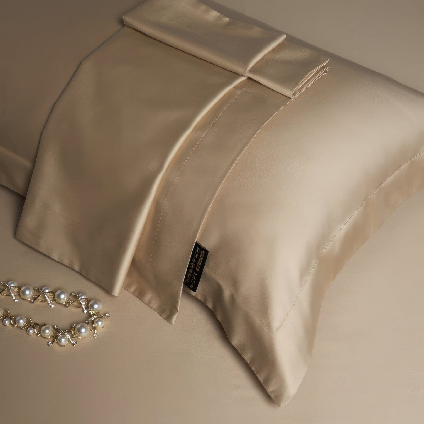 Luxe Minimalist Cream Bedding Set - 1000 Thread Count Egyptian Cotton Duvet Covers-6