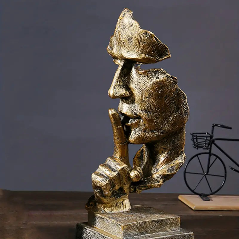 AurisElegance - Handcrafted Luxury Decorative Statue in Bronze, Gold, Sandstone-5