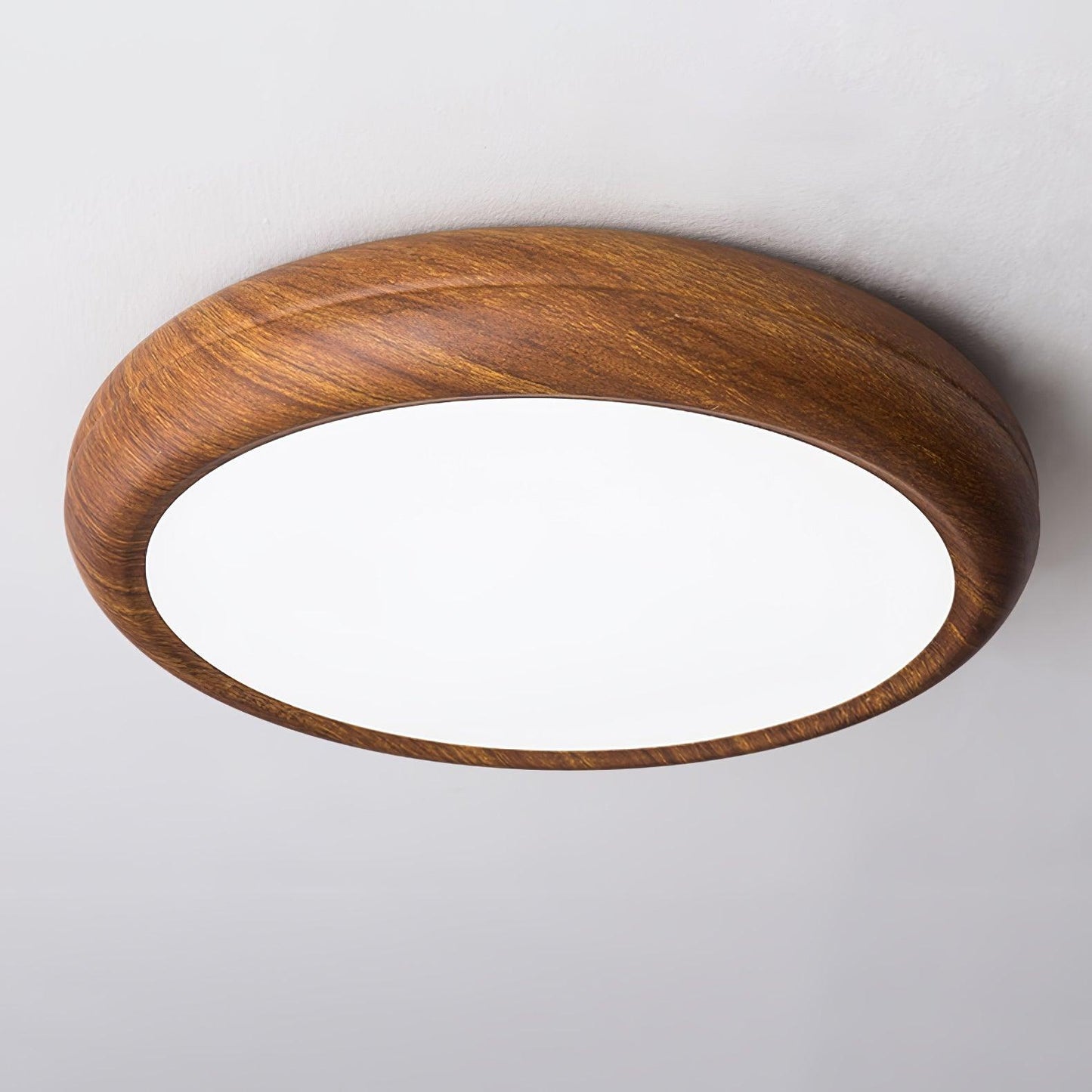 Lumiéra - Wood Grain Round Ceiling Light