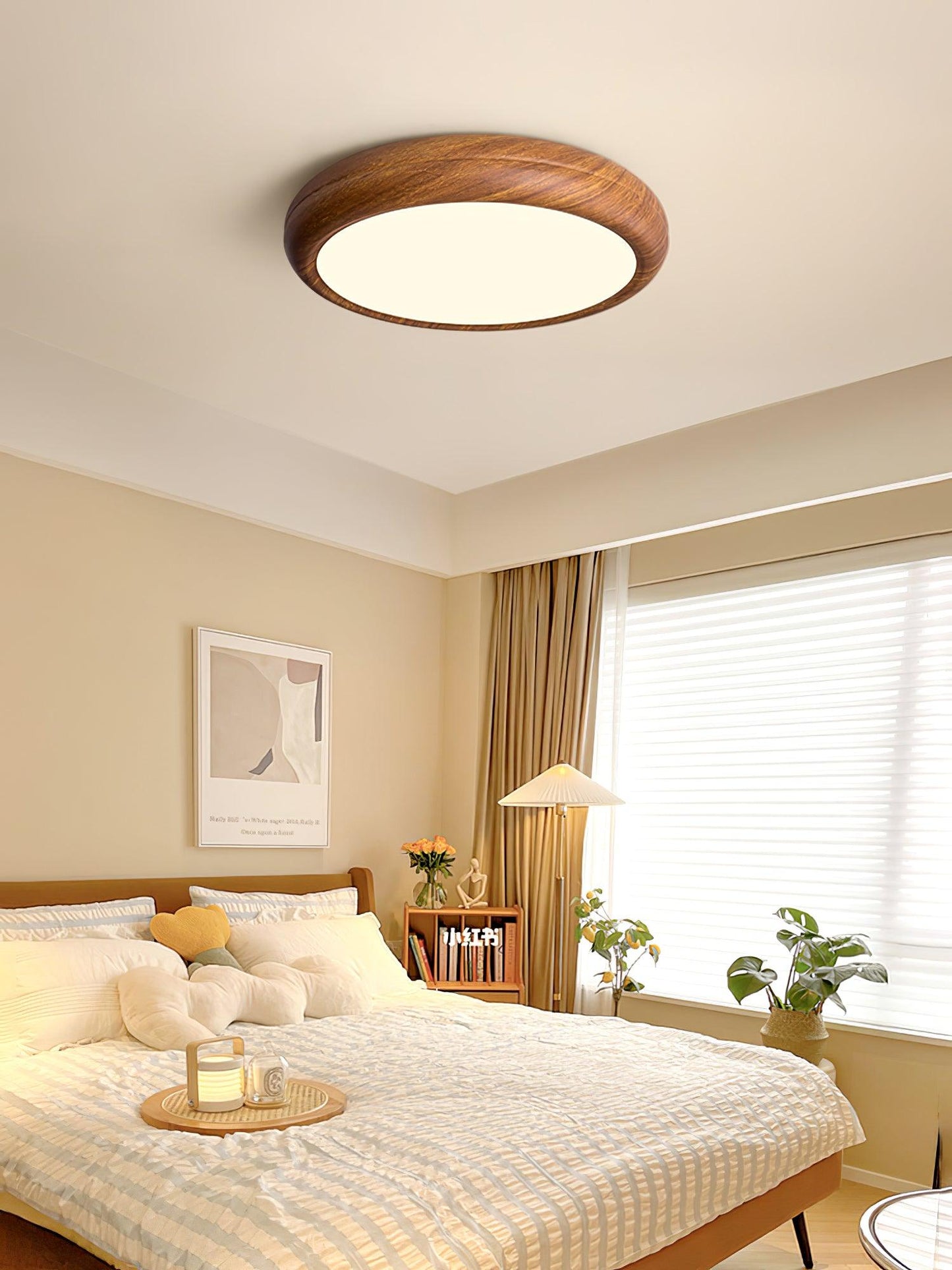 Lumiéra - Wood Grain Round Ceiling Light