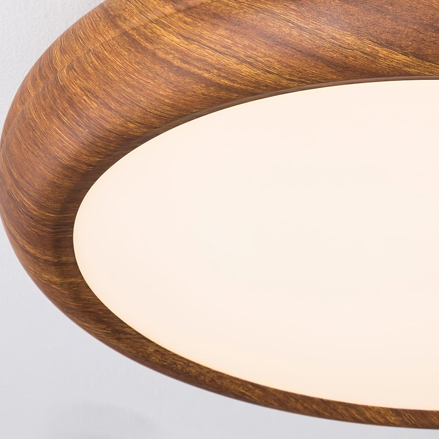 Lumiéra - Wood Grain Round Ceiling Light