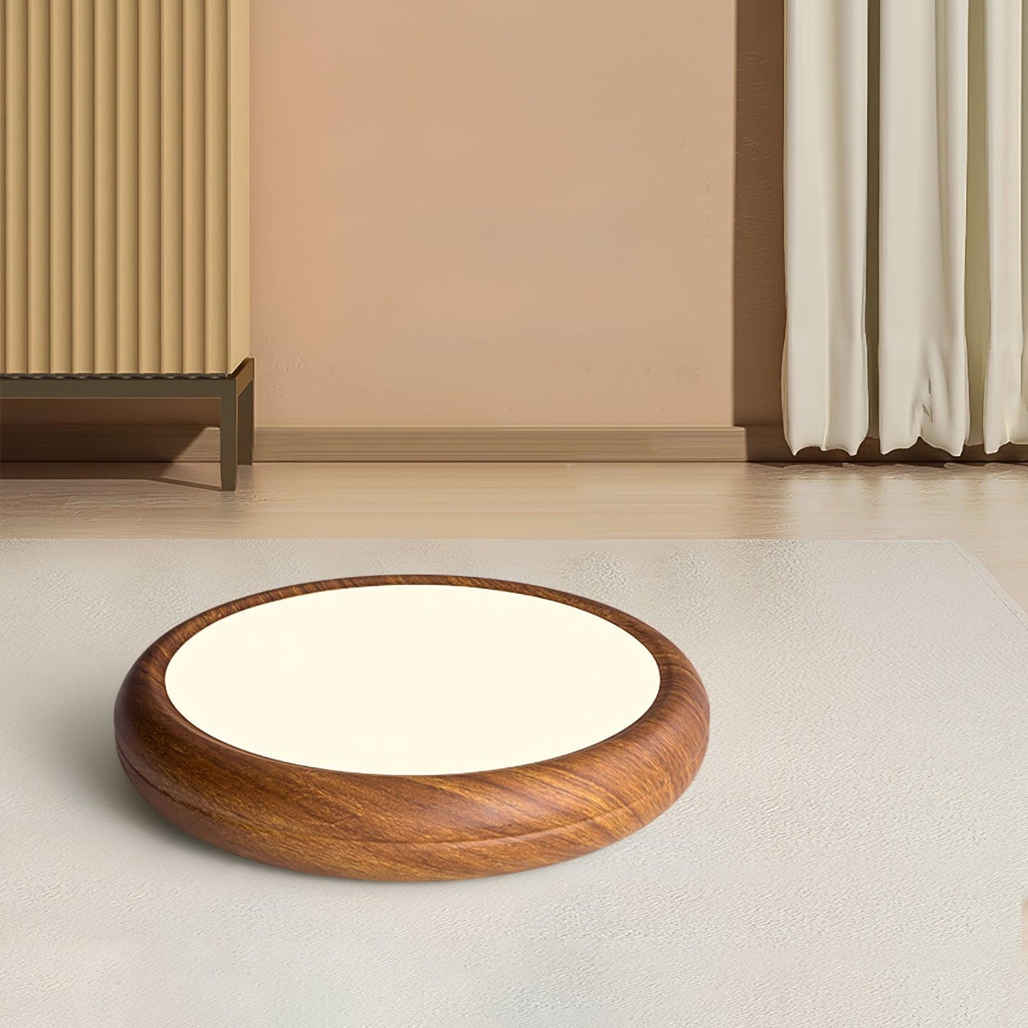 Lumiéra - Wood Grain Round Ceiling Light
