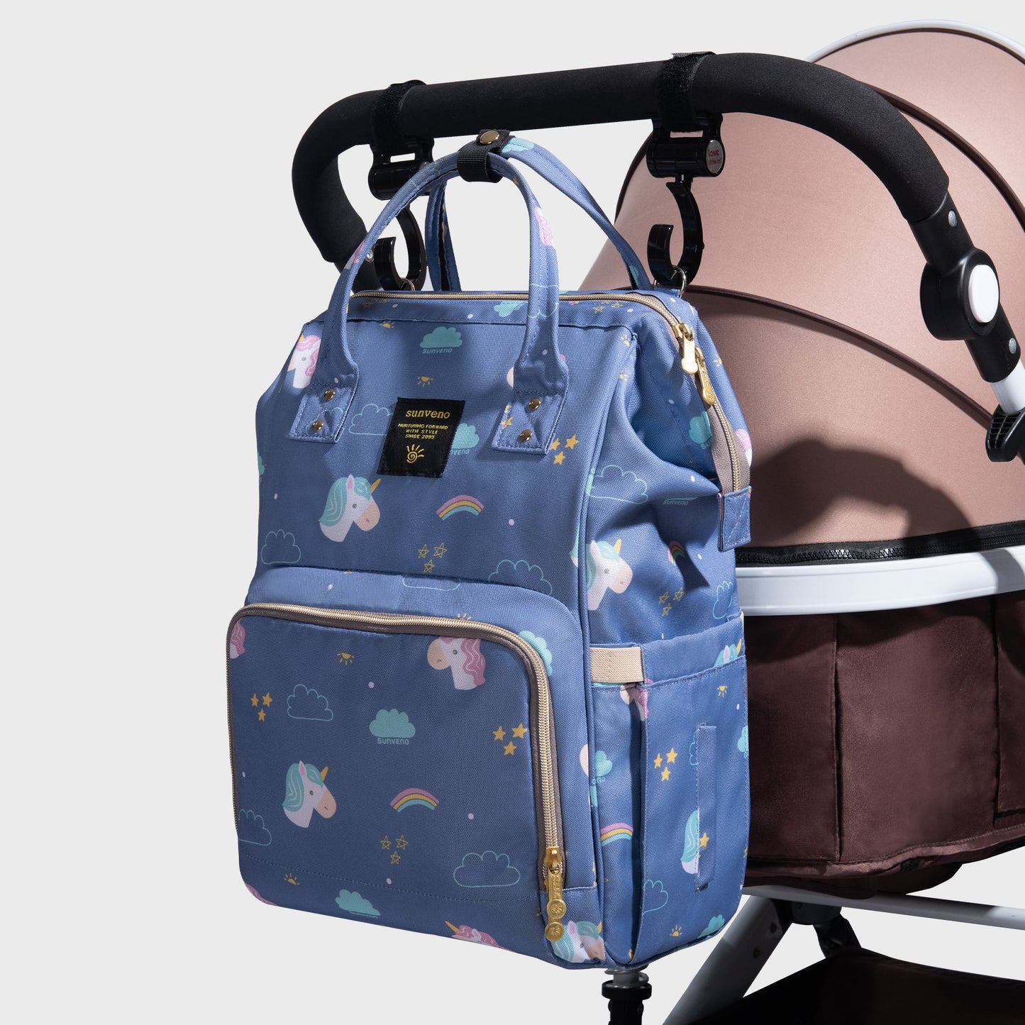 MomTote - Spacious Baby Diaper Bag with 13 Organized Storage Pockets
