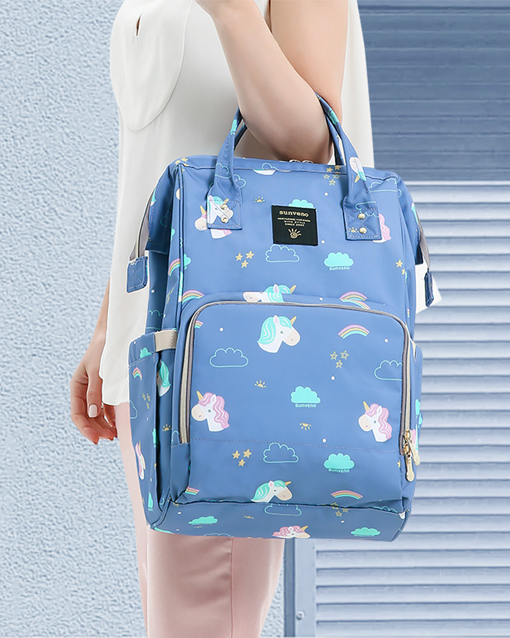 MomTote - Spacious Baby Diaper Bag with 13 Organized Storage Pockets