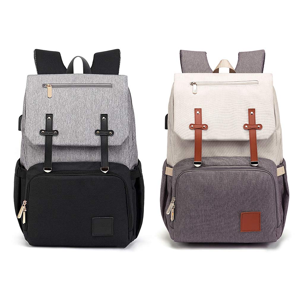 Luna - Baby Diaper Backpack with Bottle Warmer and Phone Charger