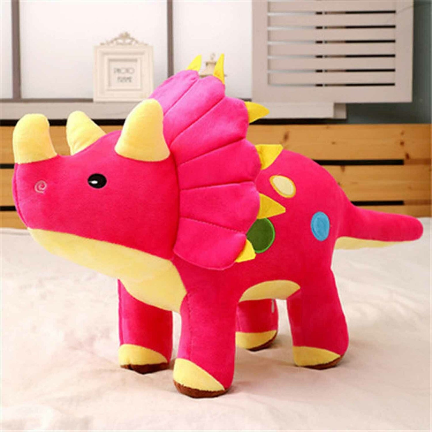 DinoCuddle - Soft and Fun Triceratops Baby Plush Toy